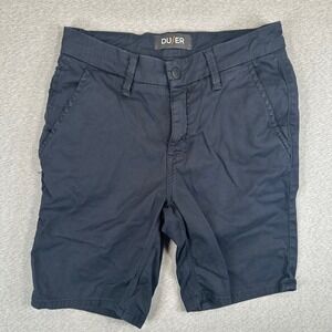 DU/ER Live Lite Shorts Men 30 Navy Blue Performance Stretch Cooling Travel Chino